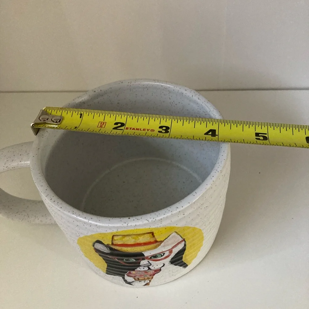 West Elm Cat Ice Cream Sunglasses Hat Art Coffee Mug 2 Sided